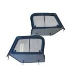 1997-2006 Jeep Wrangler TJ LJ Tan Half Door Uppers Sliding Glass