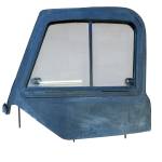 1997-2006 Jeep Wrangler TJ LJ Black Half Door Uppers Sliding Glass