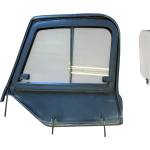 1997-2006 Jeep Wrangler TJ LJ Black Half Door Uppers Sliding Glass