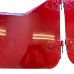 1997-2006 Jeep Wrangler TJ LJ Red Half Doors Gray Panels