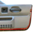 1997-2006 Jeep Wrangler TJ LJ Red Half Doors Gray Panels
