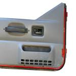 1997-2006 Jeep Wrangler TJ LJ Red Half Doors Gray Panels