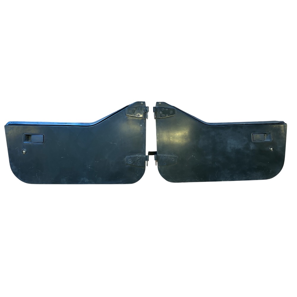 1987-1995 Jeep Wrangler YJ Black Half Doors with Tan Panels