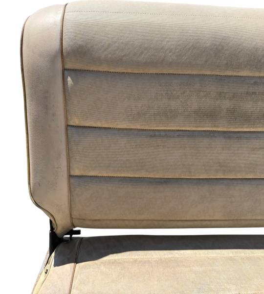 1987-1995 Jeep Wrangler YJ Rear Seat Ivory Tan Logo Vinyl