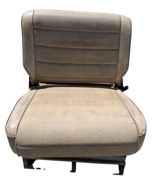 1987-1995 Jeep Wrangler YJ Rear Seat Ivory Tan Logo Vinyl