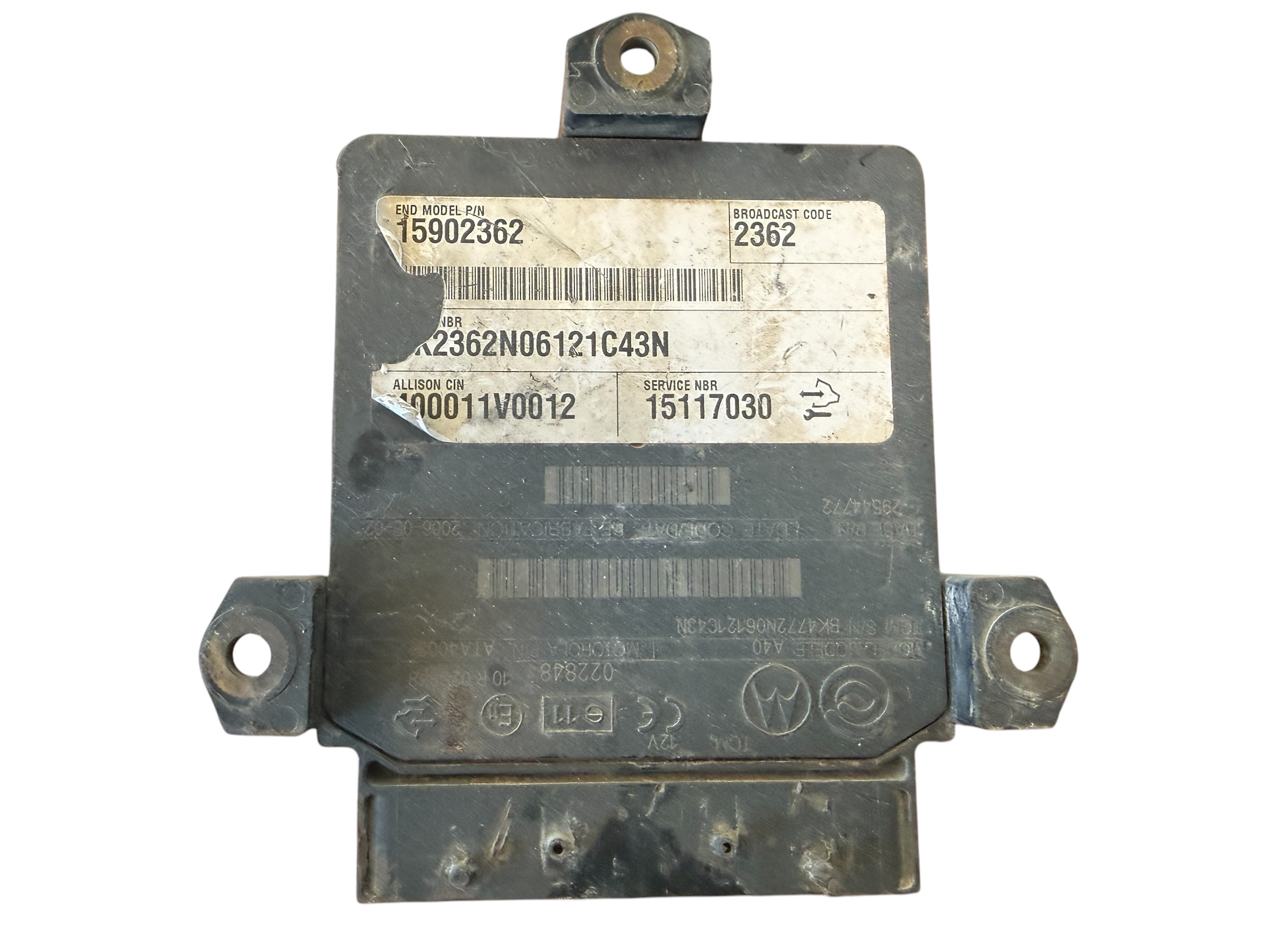 2006-2009 Chevrolet Silverado Allison TCM Transmission Control Module | OEM 15902362