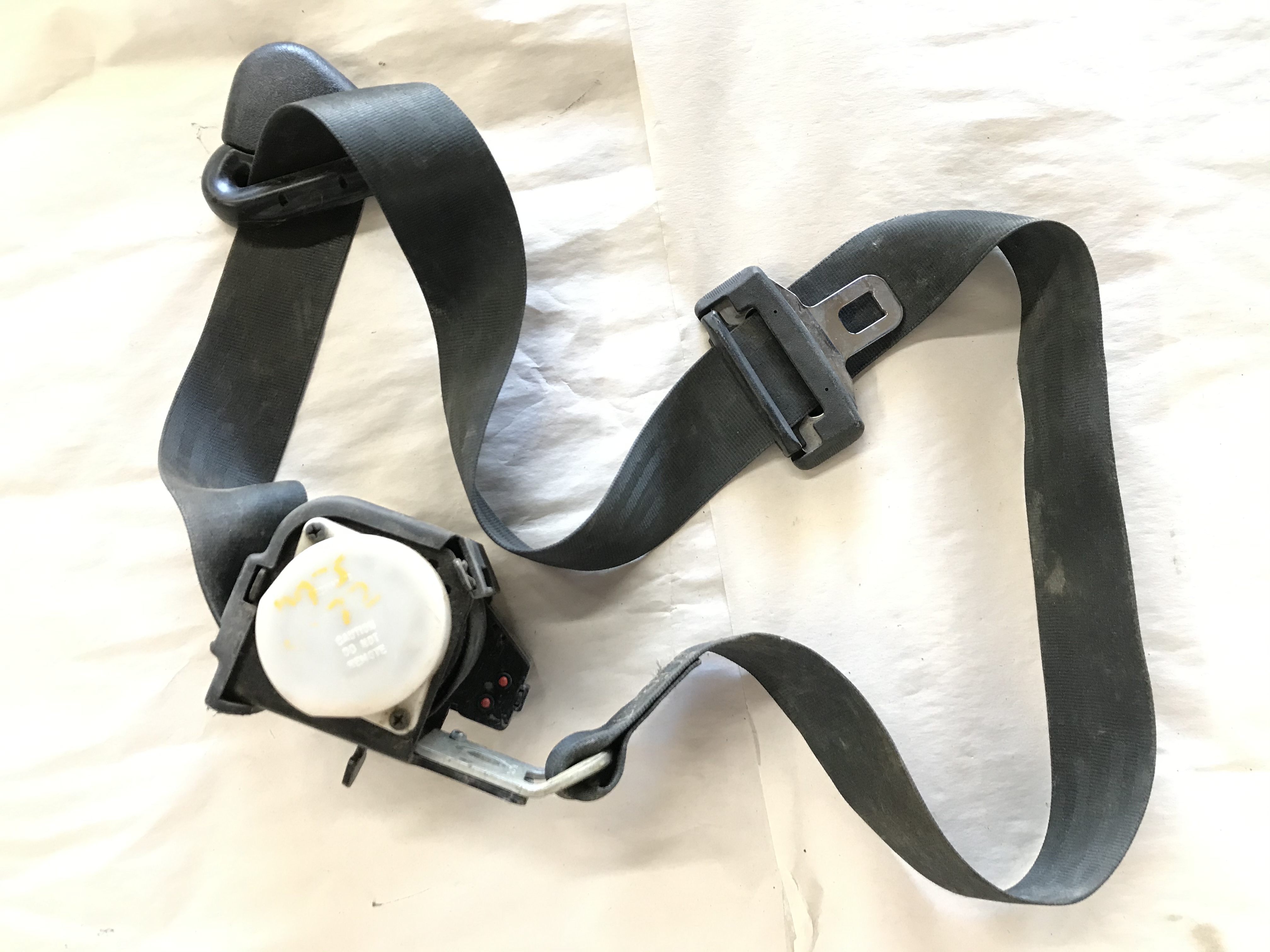 Wrangler TJ LJ Front Retractor Right Seat Belt Passenger Agate Black 2002-2006
