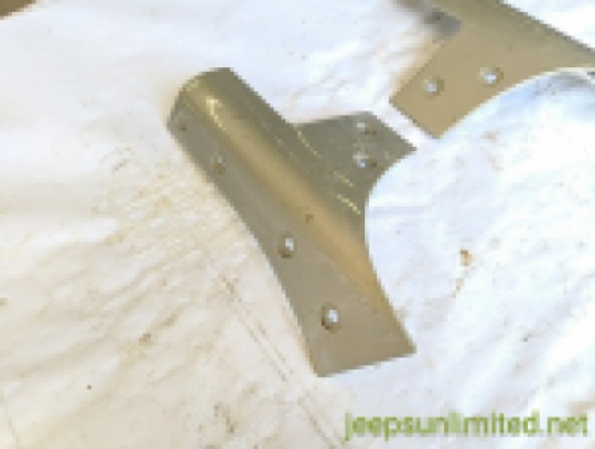 2007-2018 Jeep Wrangler JK JKU Windshield Frame Reinforcement Bracket Set 55395578AD
