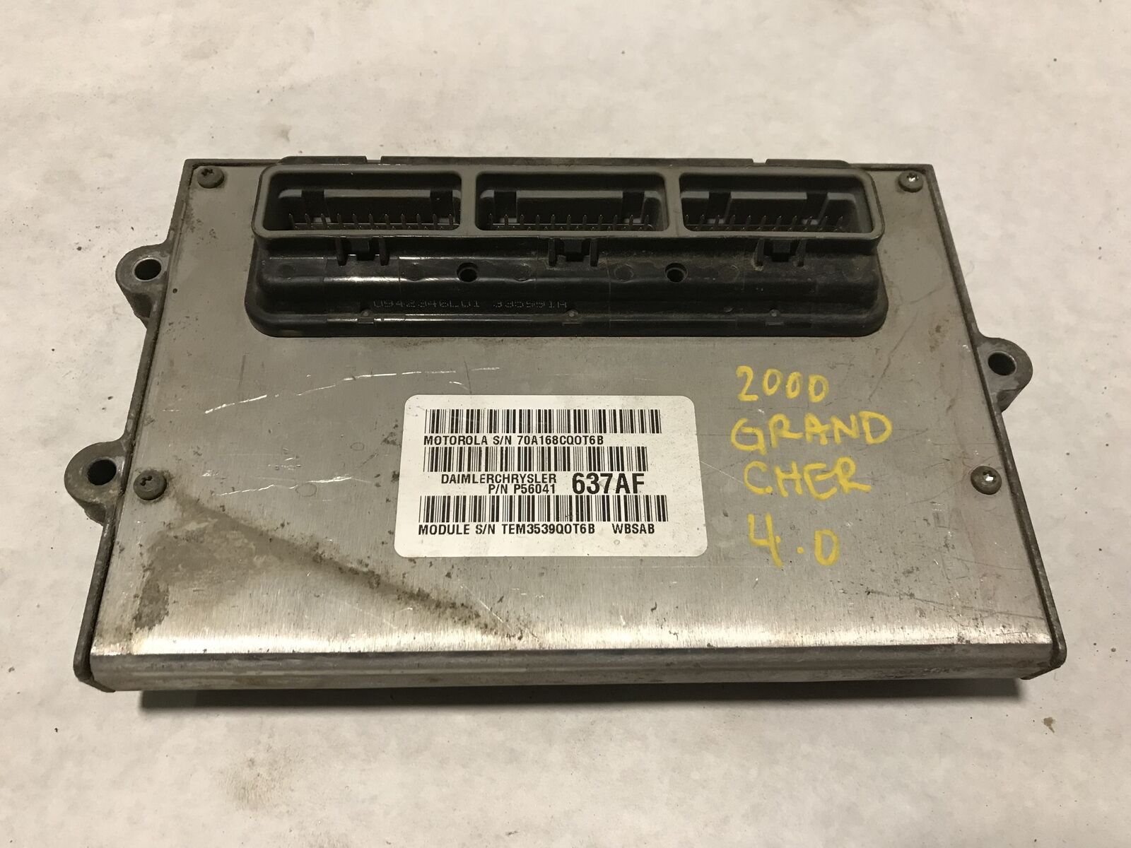 56041637AF 2000 Grand Cherokee WJ 4.0L ECM Federal 
