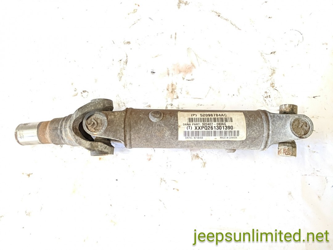 Wrangler TJ Drive Shaft for Dana 35 Rear Axle 52098784AC 2001-2006