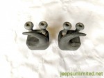 1997-2006 Jeep Wrangler TJ LJ Front Bumper Tow Recovery Hook Set With Bolts 52059015