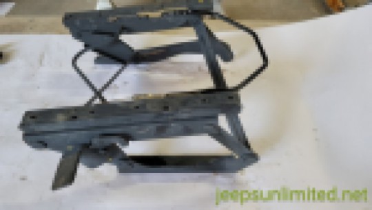 Front Passenger Folding Seat Bracket Riser Assembly with Slider 91-95 YJ 4637904