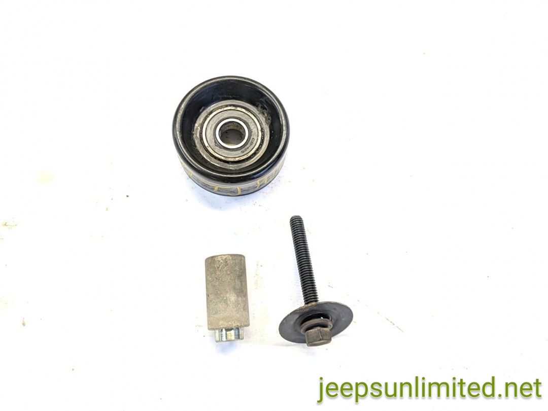 1999-2006 Jeep TJ LJ WJ Idler Pulley with Bolt & Collar Spacer 4.0L 530102301
