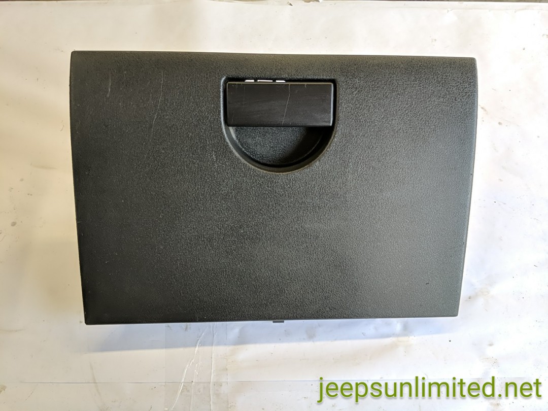 Black Glove Box with Latch Instrument Dash Panel Passenger Side 11-18 JK 1PJ291X9AB