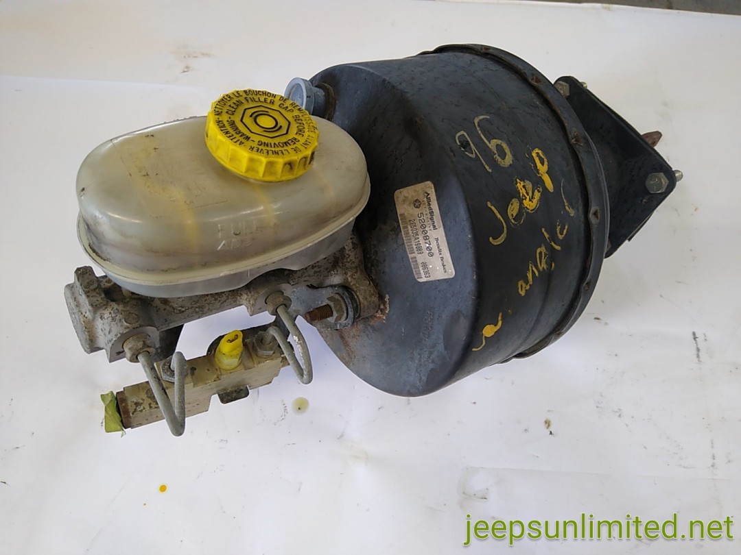 Wrangler YJ 1995 Style Brake Booster Master Cylinder and Proportioning Valve Upgrade 52008700 1987-1995