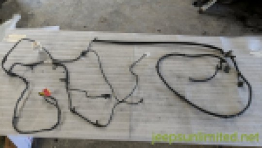1997 Wrangler TJ Crossbody Rear Tail Light Wiring Harness