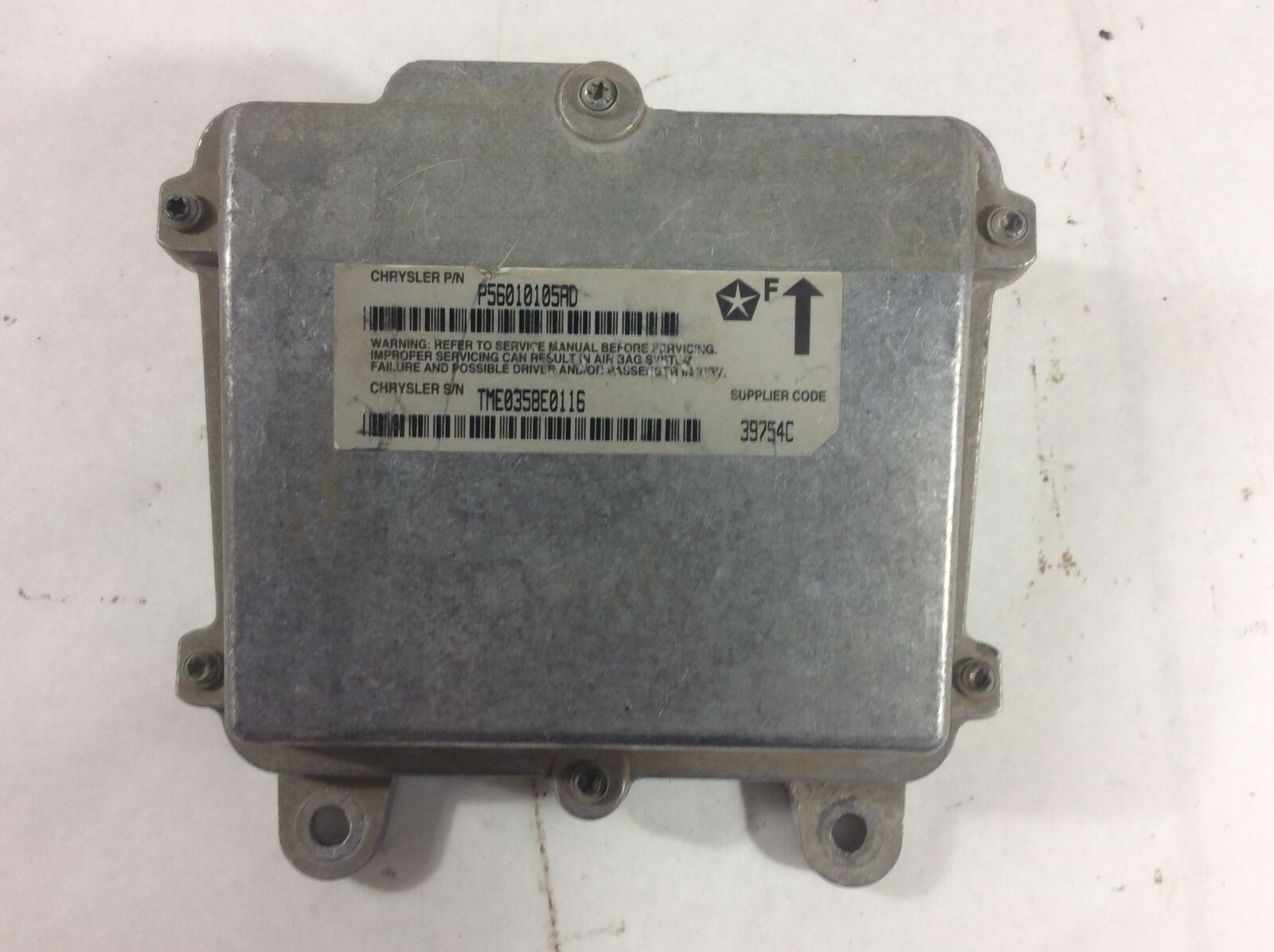 Wrangler TJ Air Bag Control Computer Module Passenger Side 1997-2000 56010105