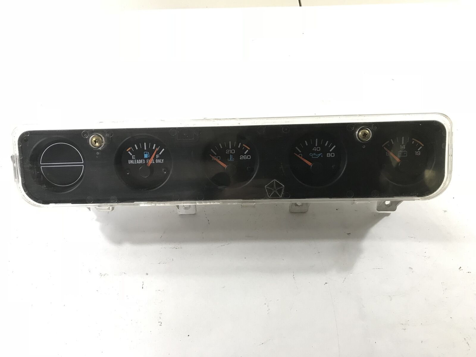 Wrangler YJ Center Gauge Dash Cluster Fuel Temp Oil Volt  56004888 1992-1995