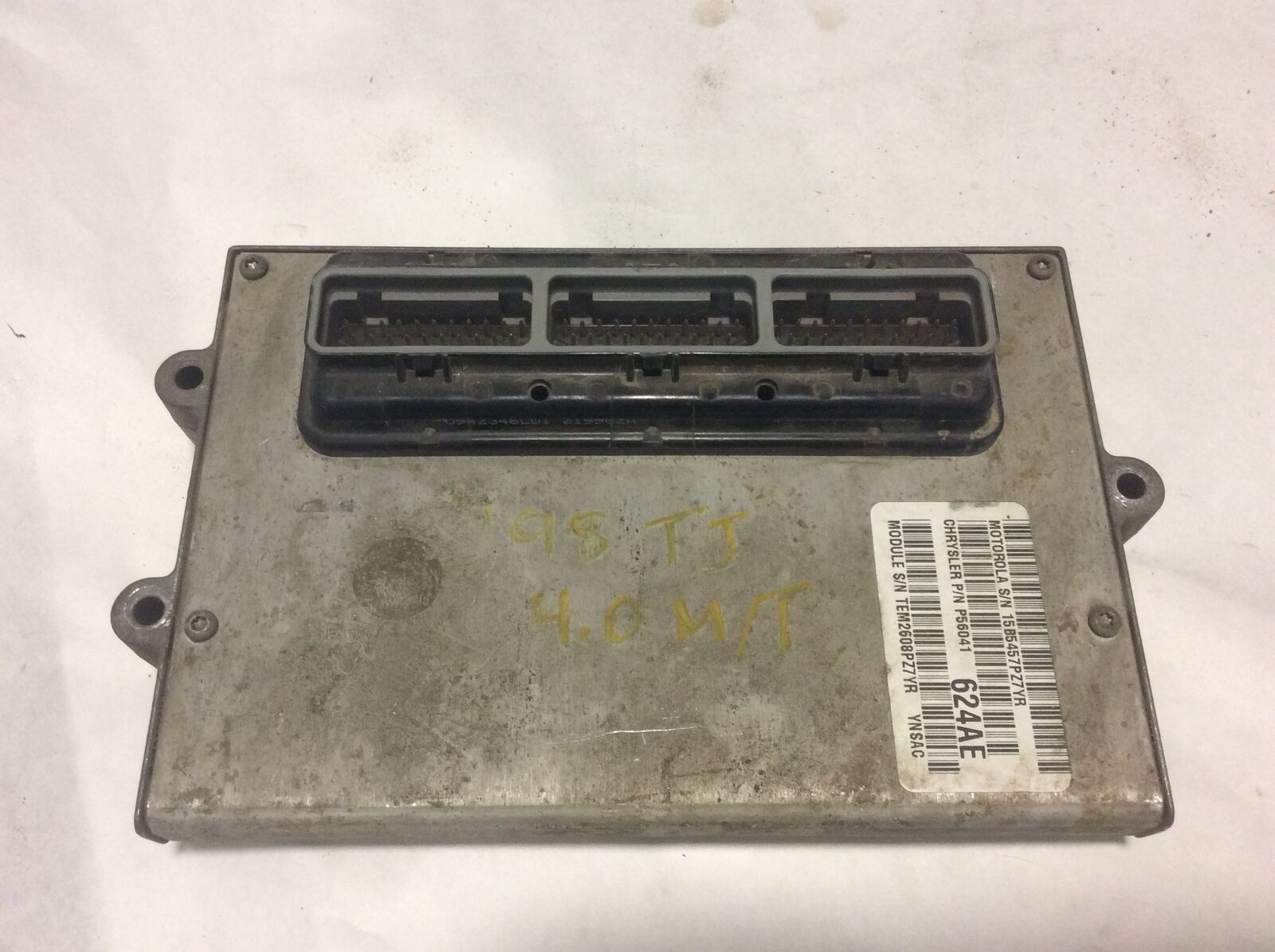56041624AE ECM 1998 Wrangler TJ 4.0L MT Engine Computer 