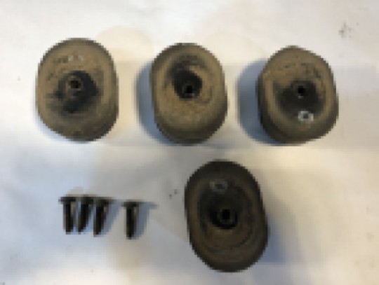 1997-2002 Jeep Wrangler TJ Tailgate Spare Tire Rubber Bumpers 1.5" 55013350