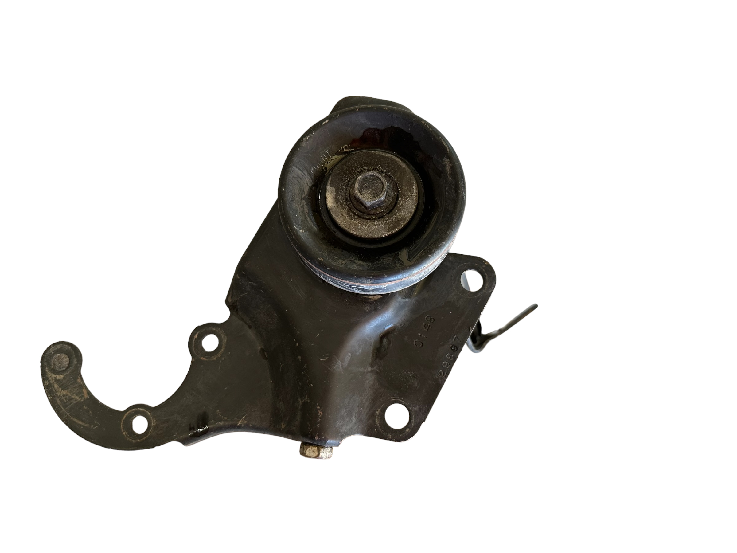 Belt Tensioning Bracket with Bolt Adjustment Collar and Pulley 1997-2001