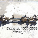 Wrangler TJ LJ 3.73 Front Axle Assembly Dana 30 1997-2006
