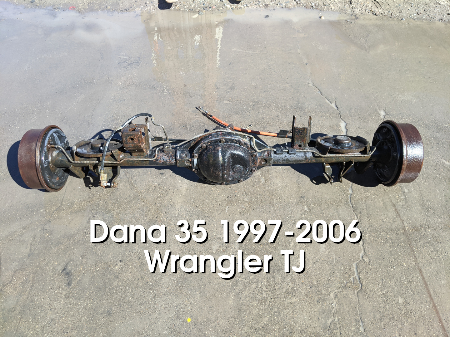 Wrangler TJ LJ 4.10 D35 Rear Axle Assembly Dana 35 1997-2006