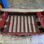Wrangler YJ Grille Grill Headlight Mounting Panel Radiator Support Red 1987-1995 500778