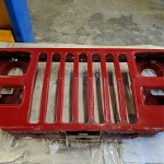 Wrangler YJ Grille Grill Headlight Mounting Panel Radiator Support Red 1987-1995 500778