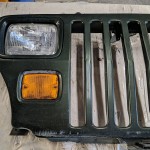 Wrangler YJ Grille Radiator Support Headlights Marker Lights Green 1987-1995 500780