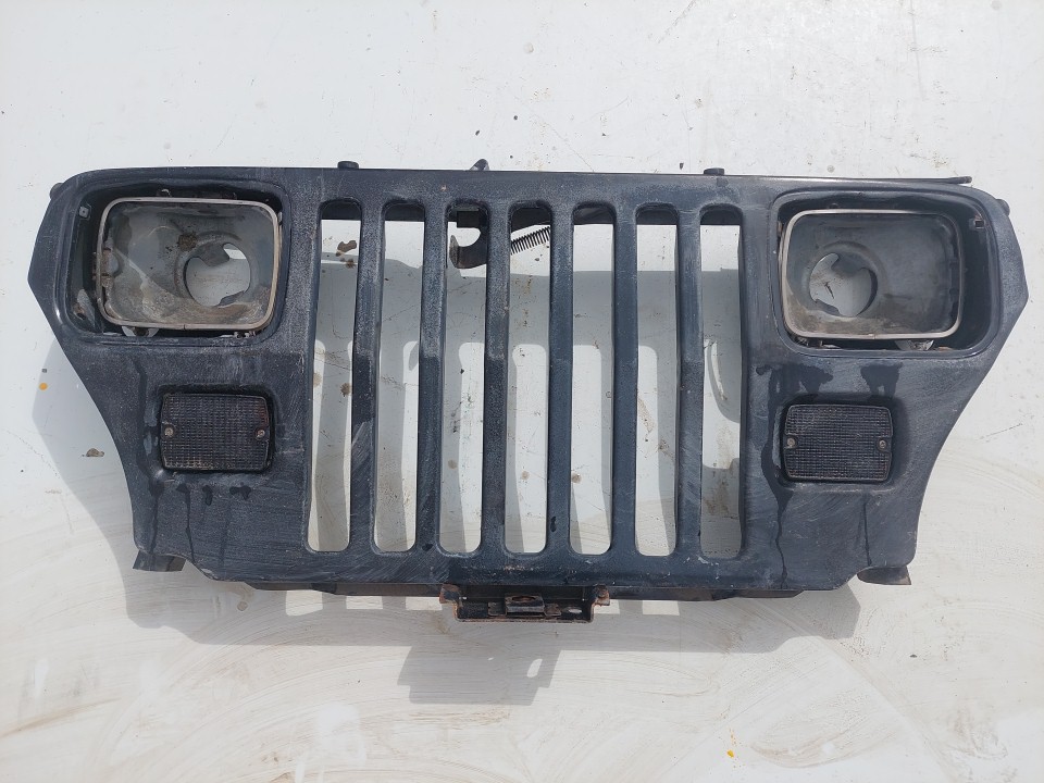 Wrangler YJ Grille Grill Headlight Mounting Panel Radiator Support Dark Gray Black 1987-1995 501679