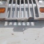 Wrangler YJ Grille Grill Headlight Mounting Panel Radiator Support Silver Pearl 1987-1995 501680