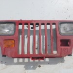 Wrangler YJ Grille Grill Headlight Mounting Panel Radiator Support Red 1987-1995 501681