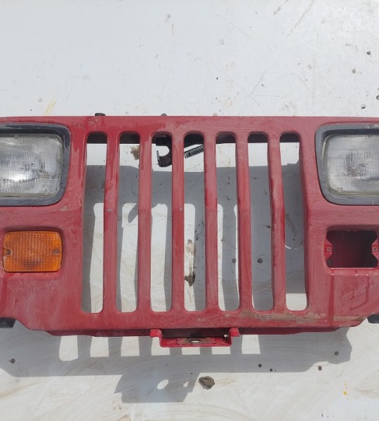 Wrangler YJ Grille Grill Headlight Mounting Panel Radiator Support Red 1987-1995 501681
