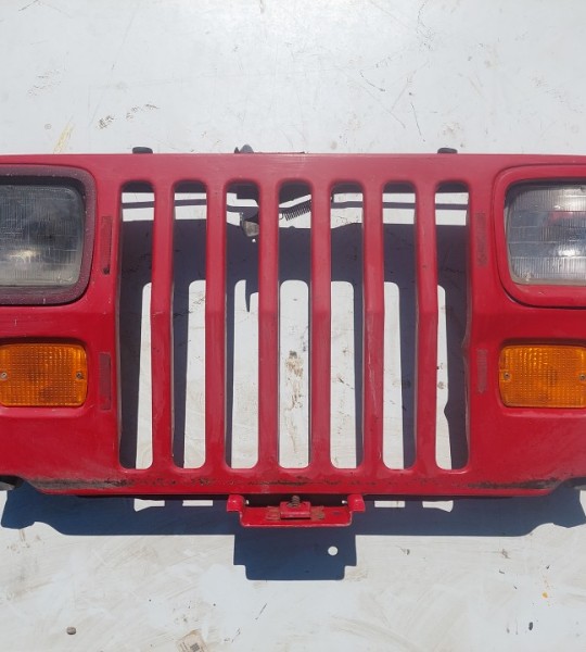 Wrangler YJ Grille Grill Headlight Mounting Panel Radiator Support Red 1987-1995 501683
