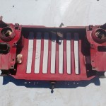 Wrangler YJ Grille Grill Headlight Mounting Panel Radiator Support Red 1987-1995 501684