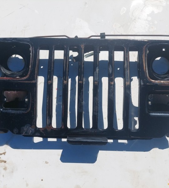 Wrangler YJ Grille Grill Headlight Mounting Panel Radiator Support Gray 1987-1995 501686