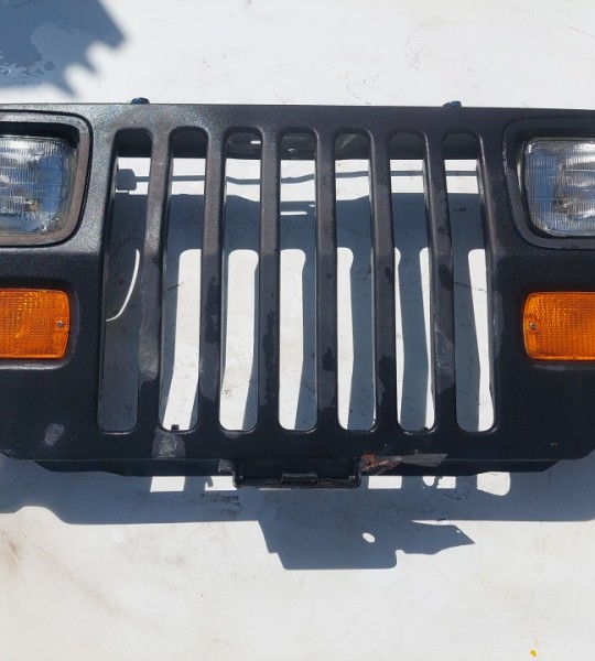Wrangler YJ Grille Grill Headlight Mounting Panel Radiator Support Black 1987-1995 501698