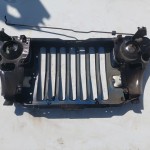 Wrangler YJ Grille Grill Headlight Mounting Panel Radiator Support Black 1987-1995 501698
