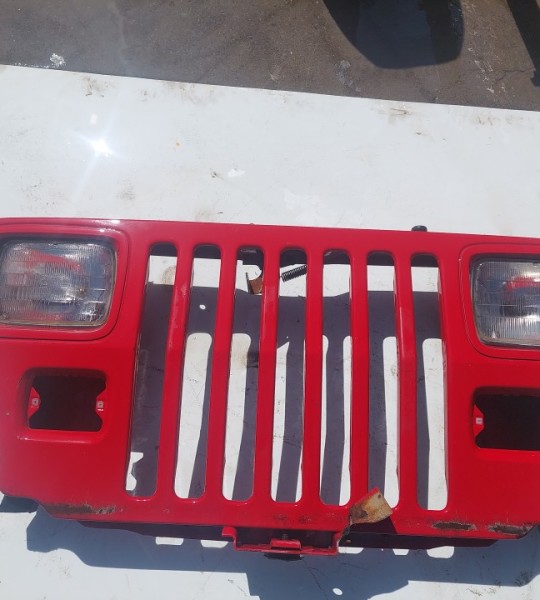 Wrangler YJ Grille Grill Headlight Mounting Panel Radiator Support Red 1987-1995 501703