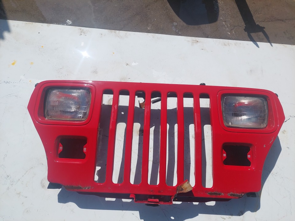 Wrangler YJ Grille Grill Headlight Mounting Panel Radiator Support Red 1987-1995 501701