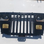 Wrangler YJ Grille Grill Headlight Mounting Panel Radiator Support Black 1987-1995 501705
