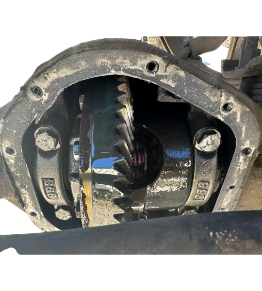 Wagoneer Dana 44 Driver side drop Wrangler YJ TJ Cherokee XJ Comanche MJ Front Rear Set of Axles with 4.56 Gears Front Locker Rear Spool Lockout Hubs with Wheels
