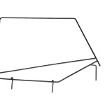 Wrangler YJ Upper Window Frame Set Left Right Uppers Frames 
