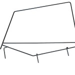 Wrangler YJ Upper Window Frame Set Left Right Uppers Frames 